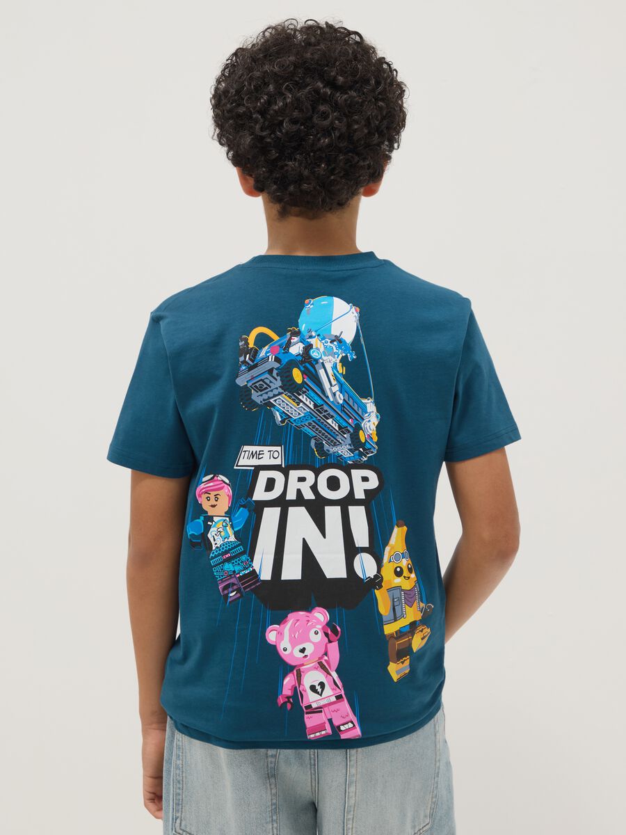Kids' blue pure cotton t-shirt regular fit with prints_1