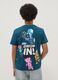 Kids' blue pure cotton t-shirt regular fit with prints_1