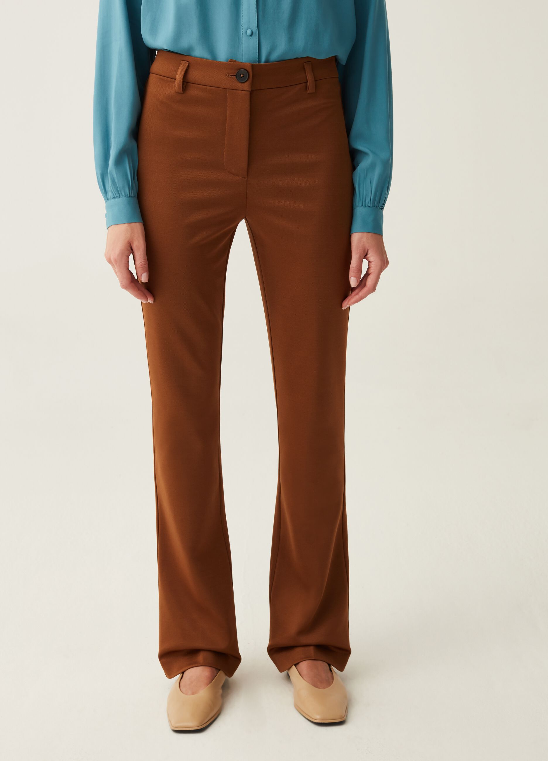 Ovs pantaloni on sale vita alta