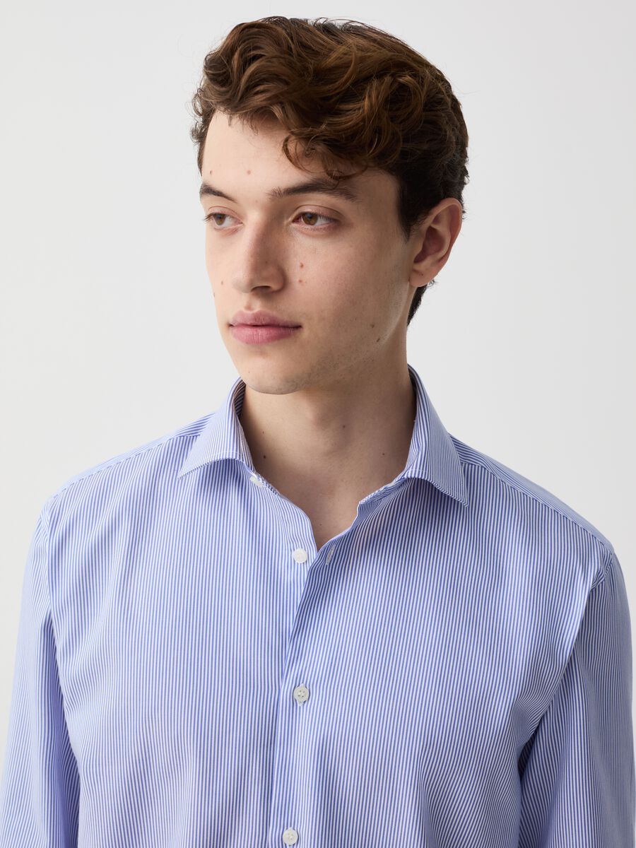 Regular-fit shirt in easy-iron cotton_1