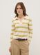Regular Fit Multicolour Striped Jumper with Polo Collar_1