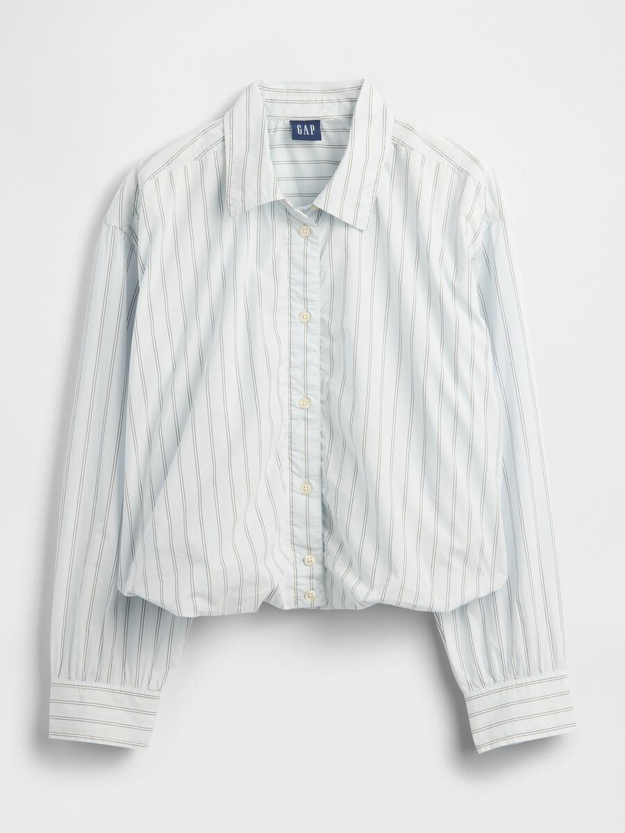 Blue Striped Cotton Shirt_4
