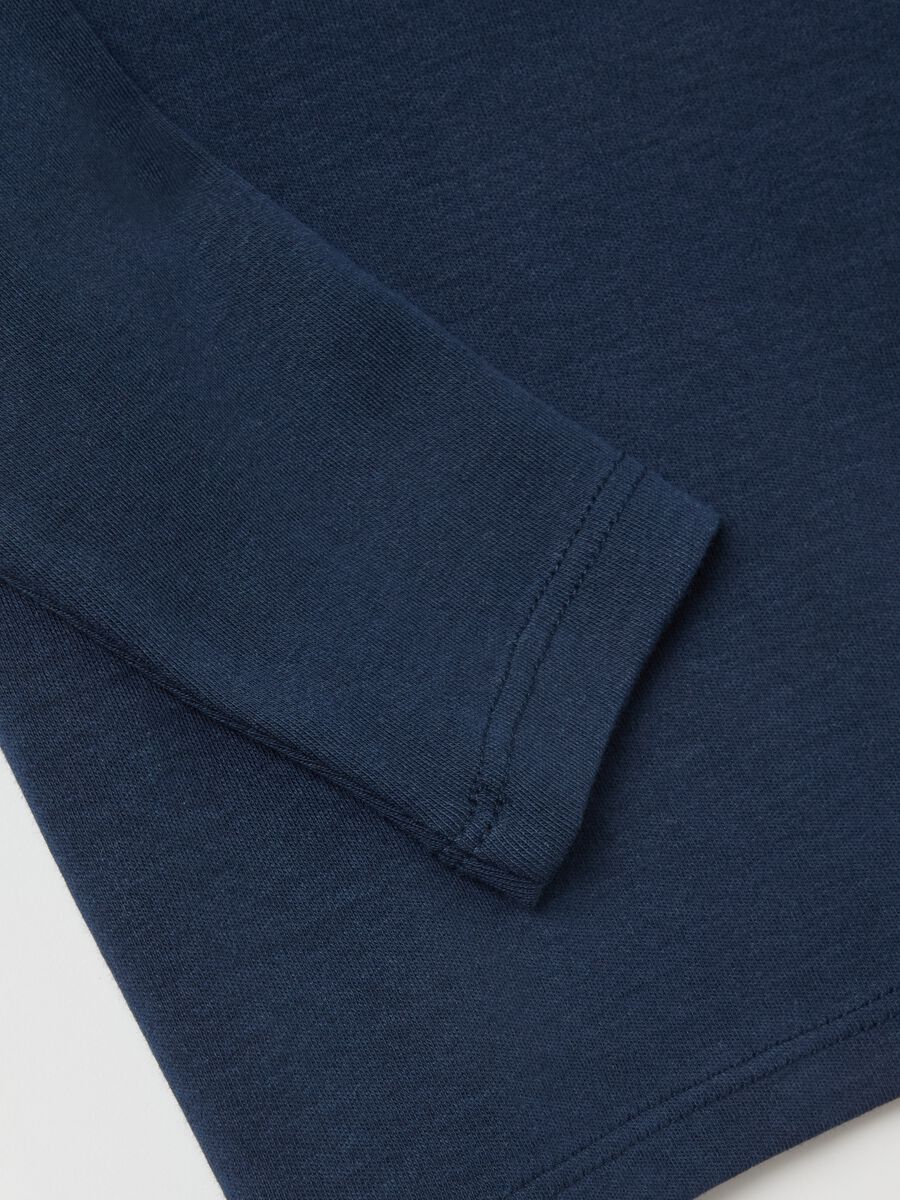 Cotton T-shirt with high neck_3