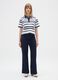 Wide blue stretch trousers_0