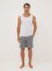 Grey organic cotton pyjama shorts_0