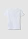 White pure organic cotton T-shirt with graphic for girls_1