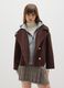 Brown hooded coat with oversized fit_2