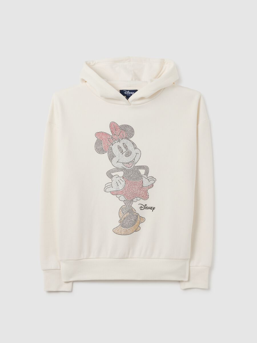Felpa bianca in misto cotone regular fit con stampa Disney_4