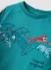 Blue pure cotton short-sleeve T-shirt for baby boy, oversized fit_3