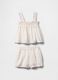 White summer outfit for girls with colourful embroidery_1