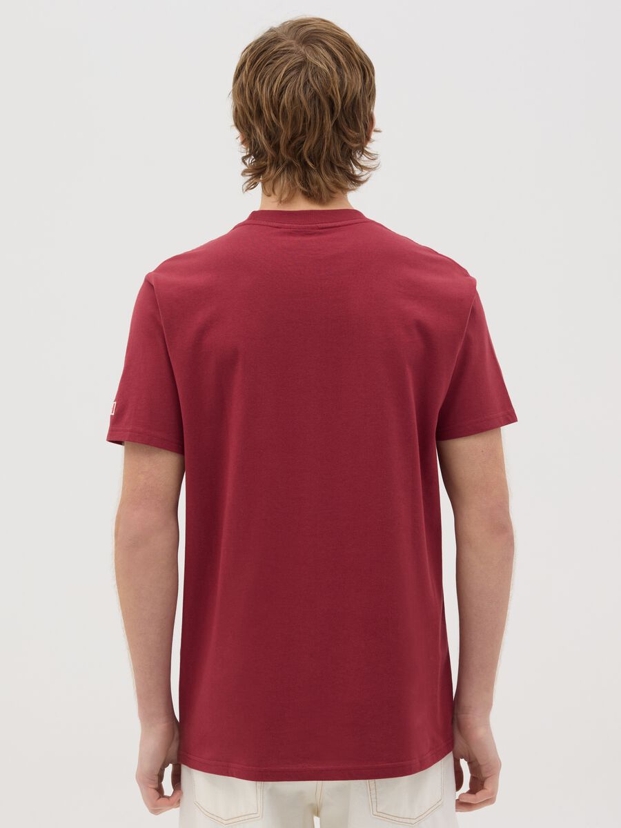 Canada's Trail red T-shirt with pocket and embroidery_2