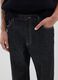 Black Baggy Jeans in Pure Cotton_4