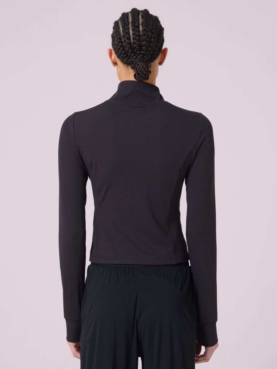 ALTAVIA STUDIO ribbed stretch fabric sport full-zip_2