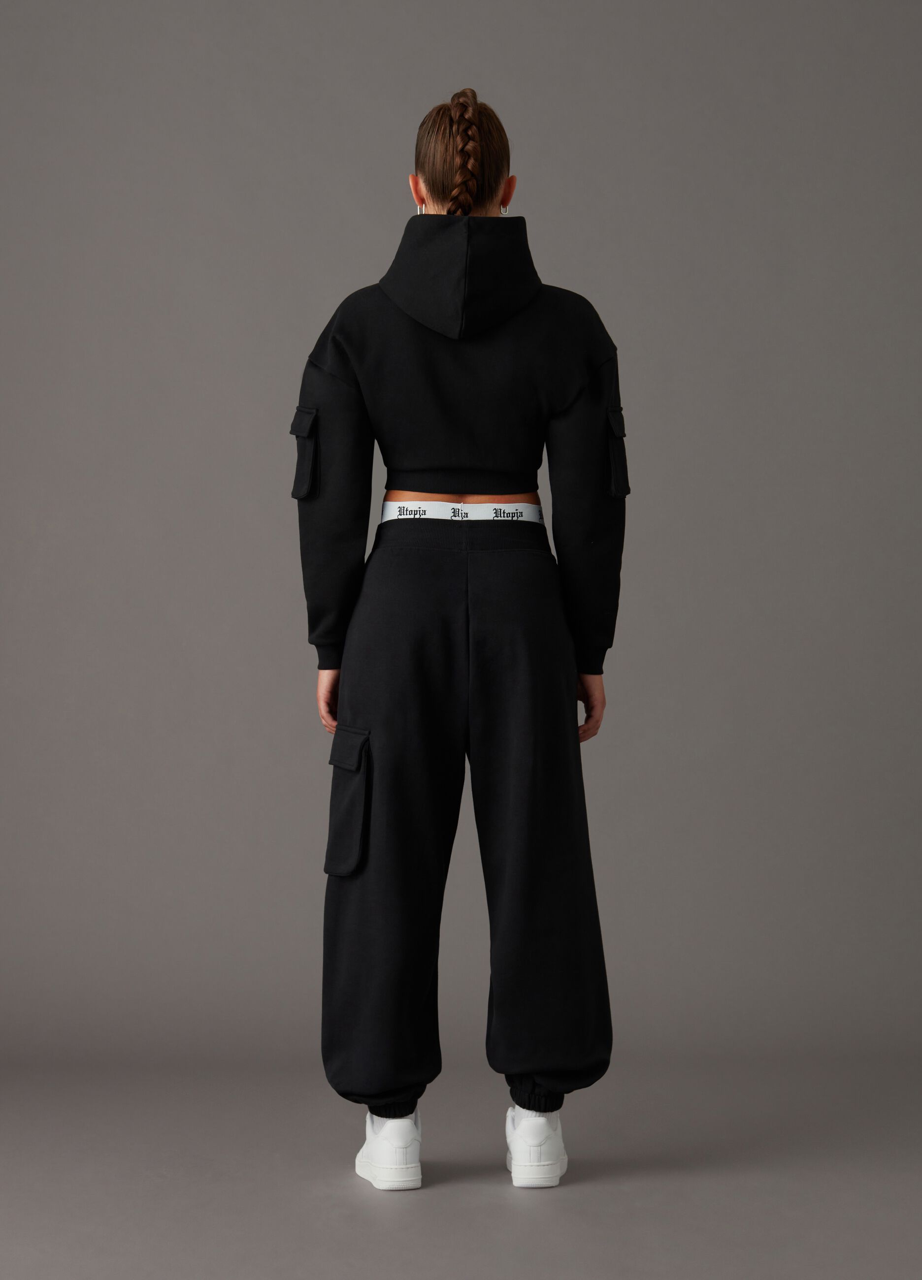 Jogger Cargo Sweatpants Black_4