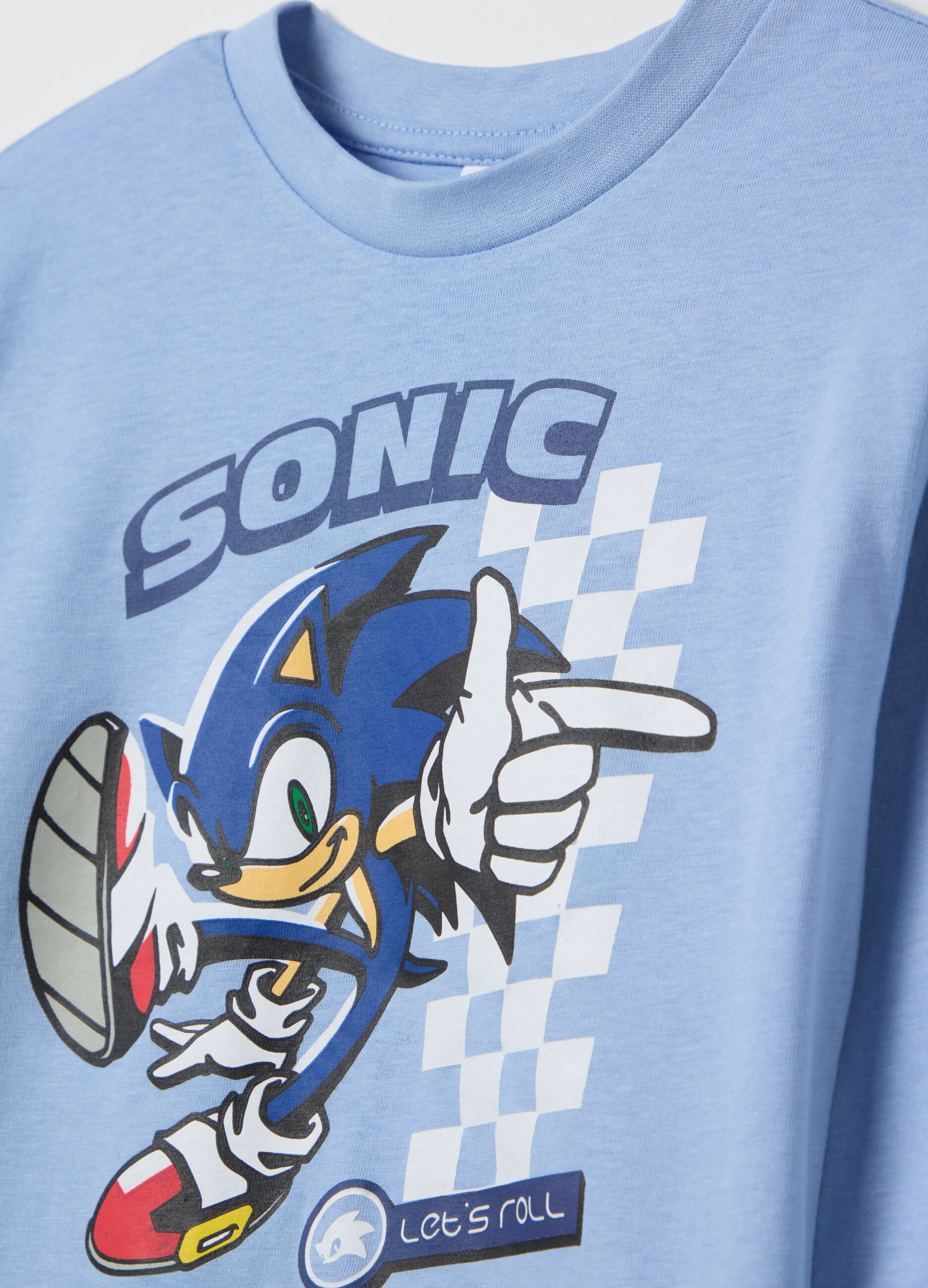 Cotton pyjamas with Sonic print