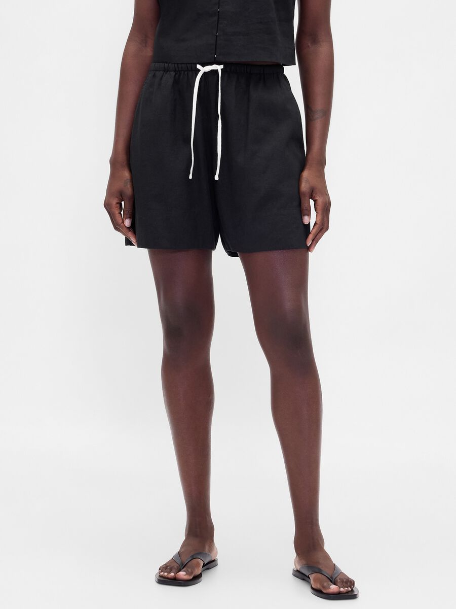 Linen-blend shorts_1