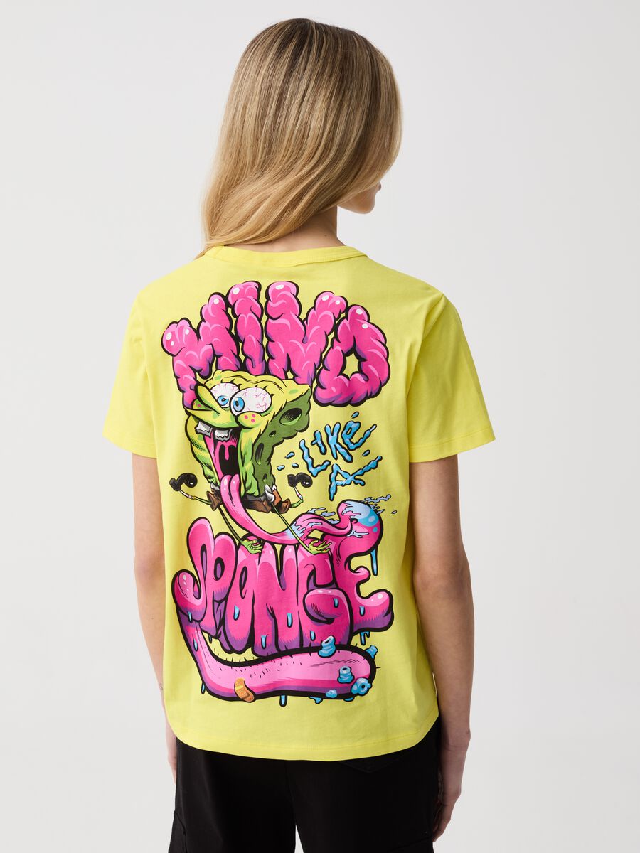 T-shirt in cotone con stampa SpongeBob_2