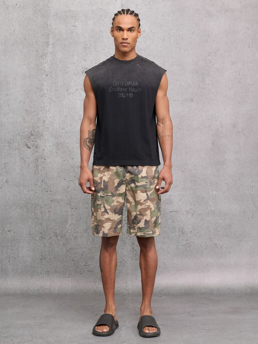 Sunfaded Tank Top Black_4