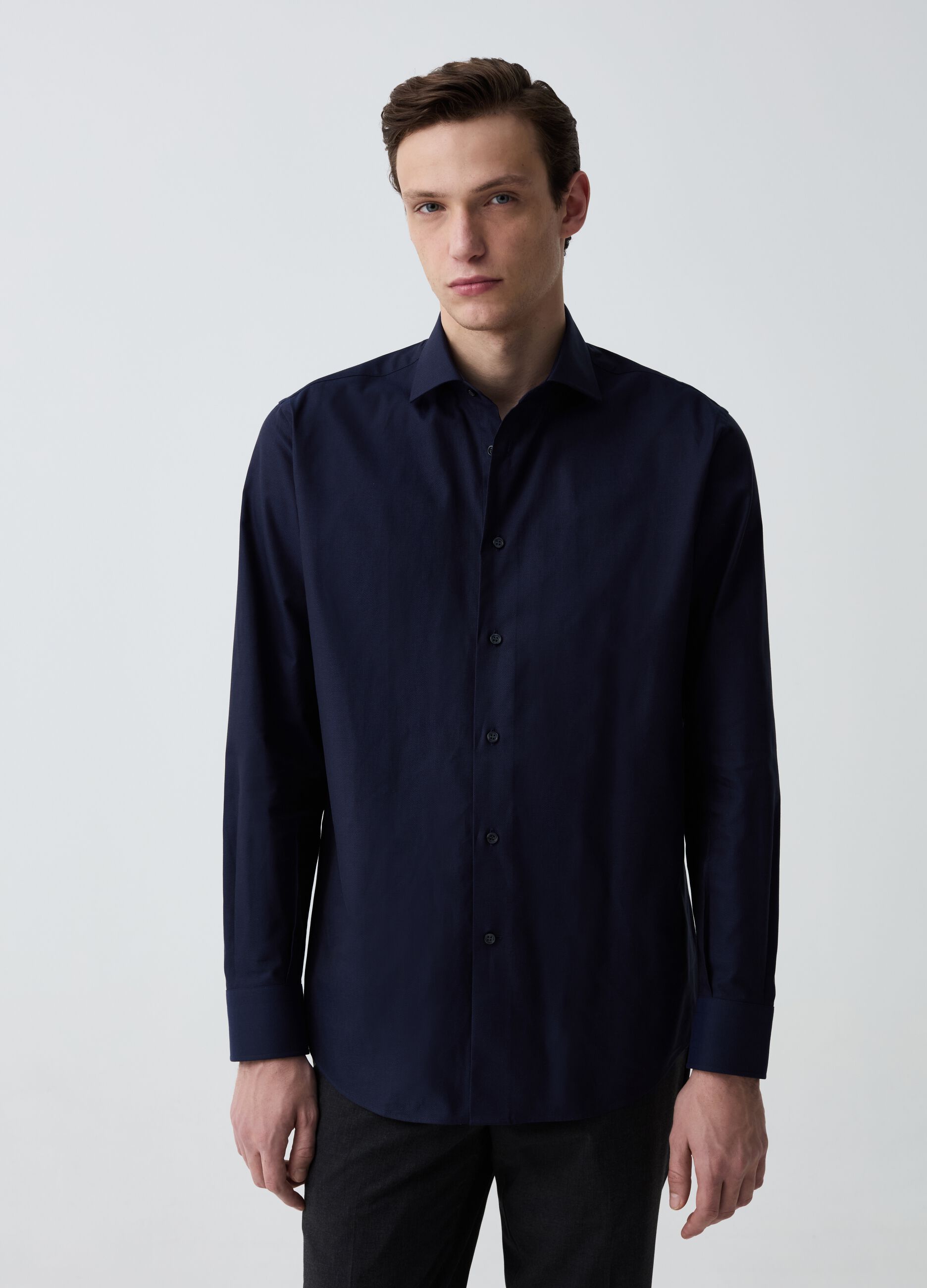 Ovs Camicia regular fit in cotone doppio ritorto
