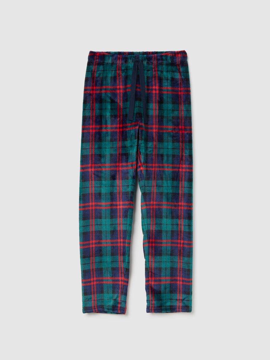 Multicolour check regular-fit pyjama trousers_4