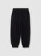 Children's joggers in pure black cotton regular fit_1