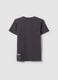 T-shirt grigia in puro cotone con stampa frontale per ragazzo_2