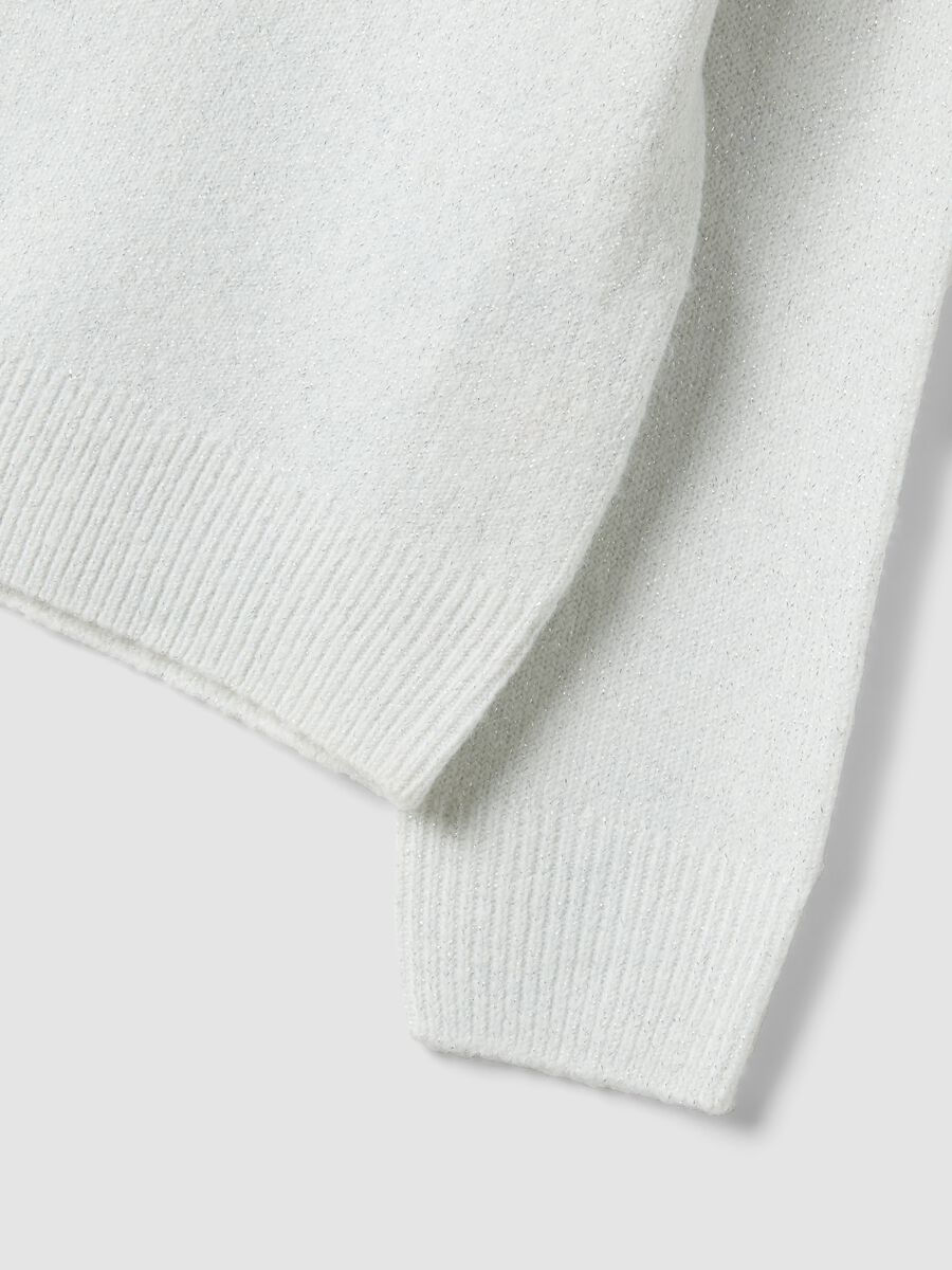 White stretch crew-neck top_3