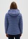 Blue padded jacket regular fit with hood_2