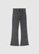 Grey Stretch Flare Trousers_4