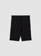 Boys&rsquo; black pure cotton shorts, comfort fit_0