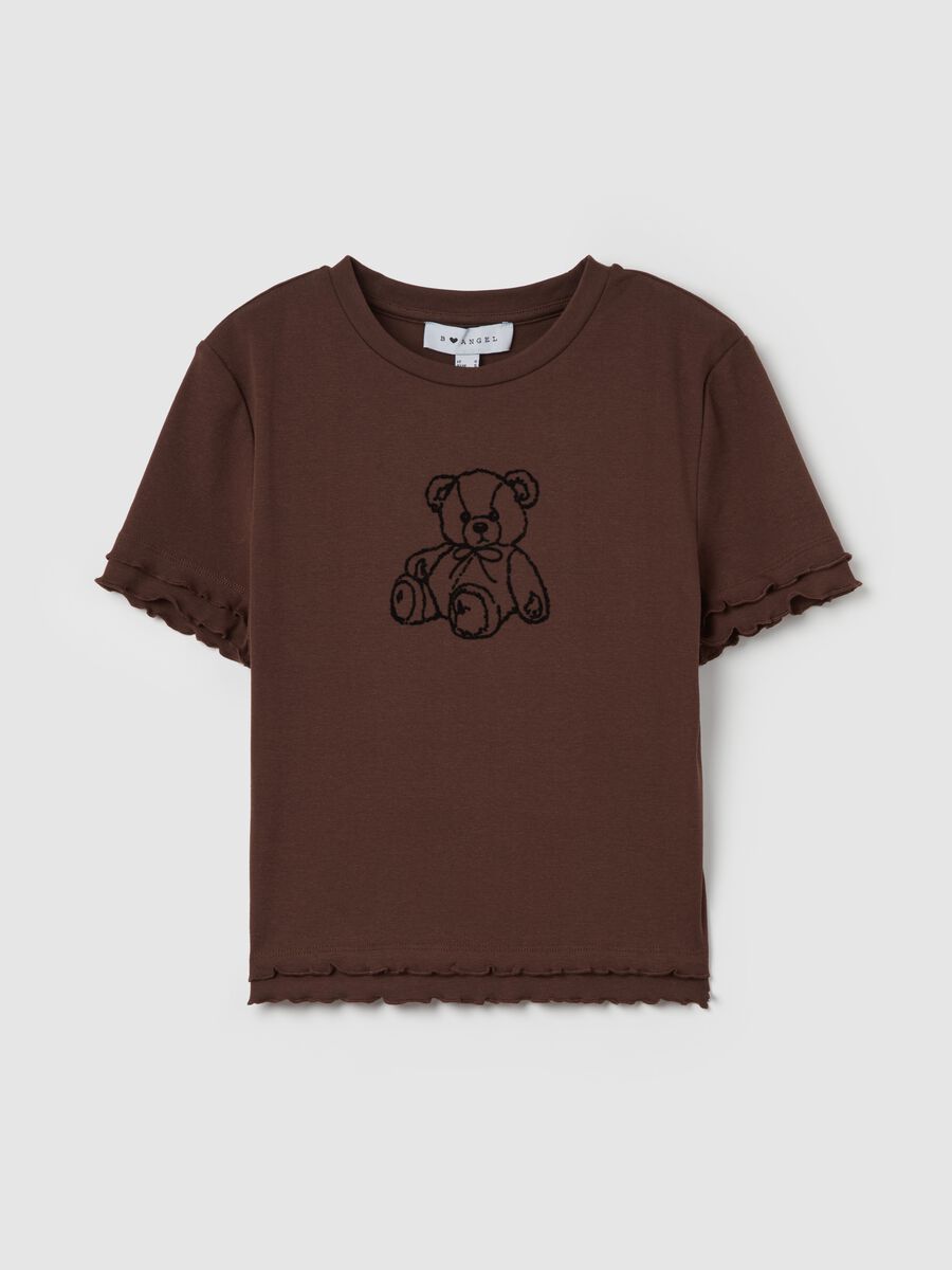 T-shirt with wavy trims_4