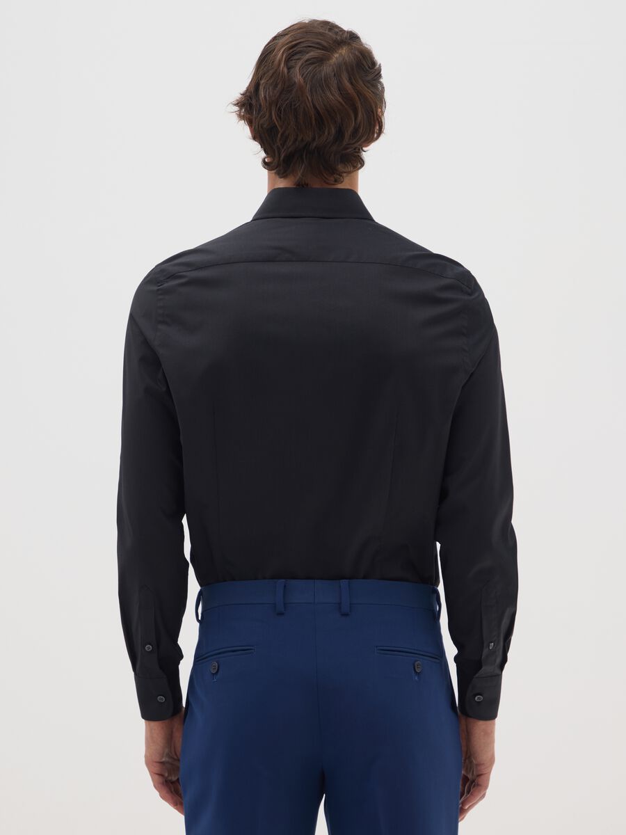 Black slim fit shirt_2