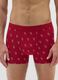 Red Stretch Cotton Christmas Boxers Regular Fit_1