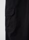 Black cargo joggers with drawstring_5