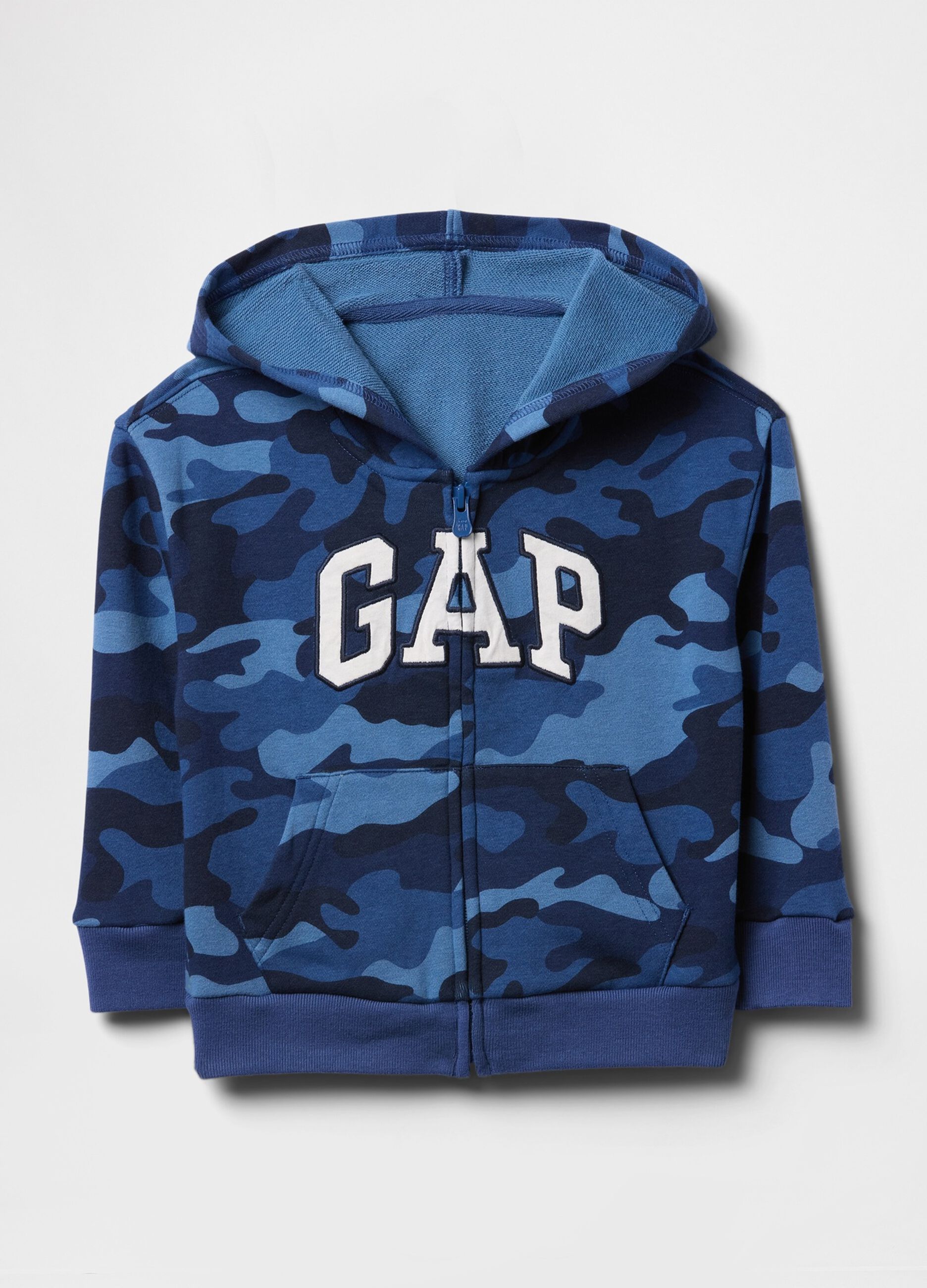 Cotton-blend zip-up hoodie