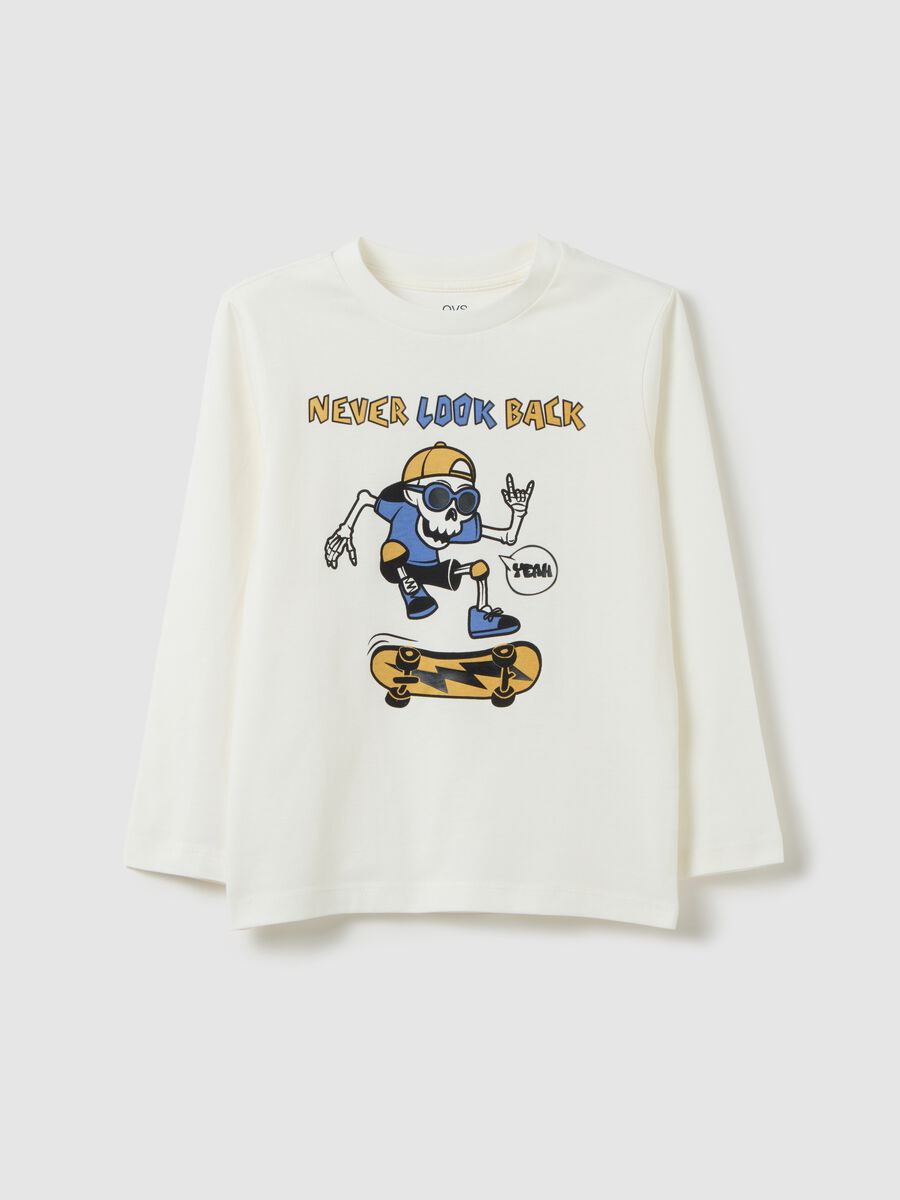 White pure cotton kids' t-shirt_0