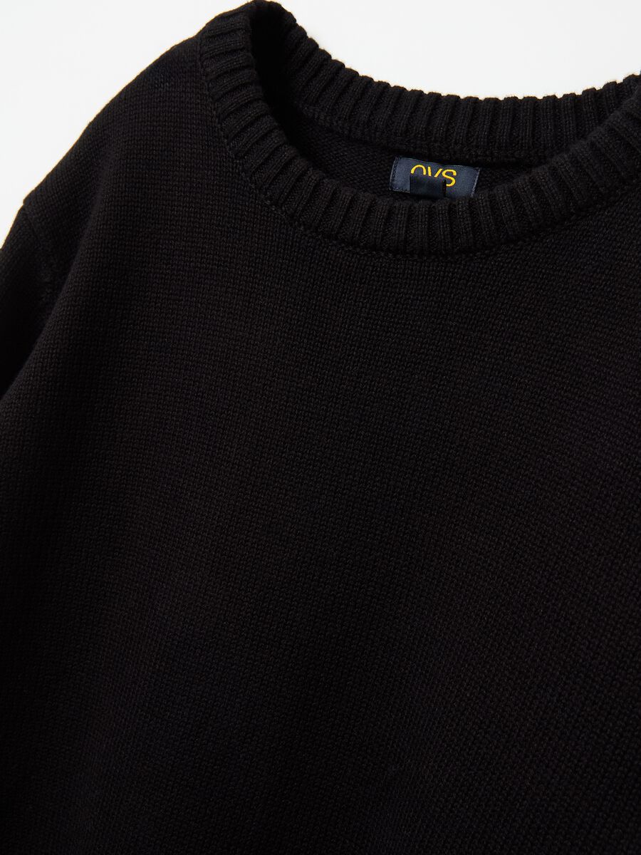 Pullover oversize con lettering jacquard_6