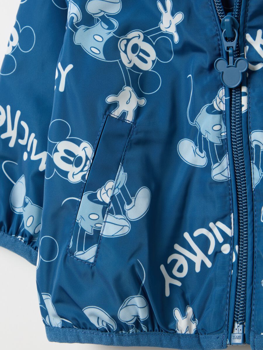 Waterproof jacket with hood and Mickey Mouse print_3
