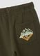 Pure cotton green joggers for children_3