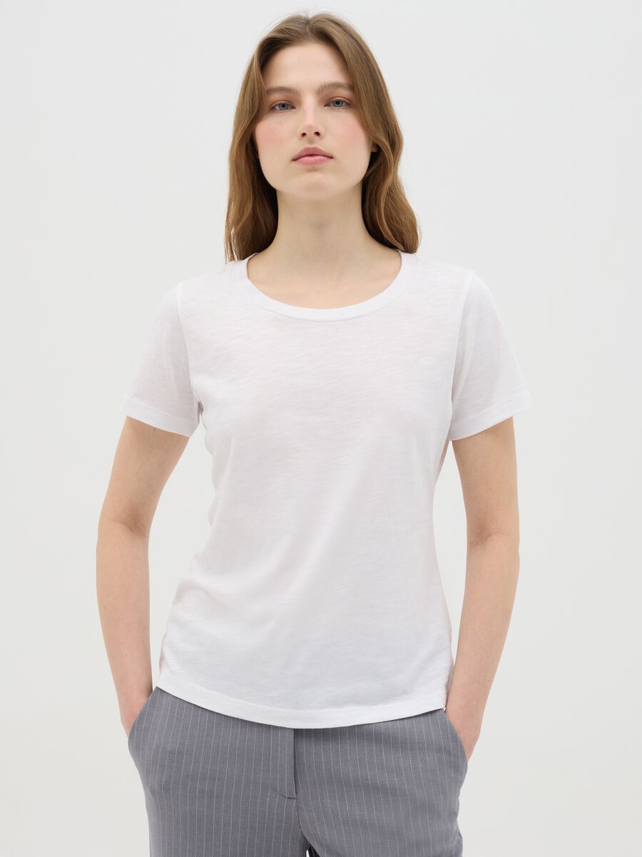 Pure Cotton White T-shirt by Ovs_0