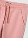 Girls' Pink Pure Cotton Joggers - Regular Fit_2