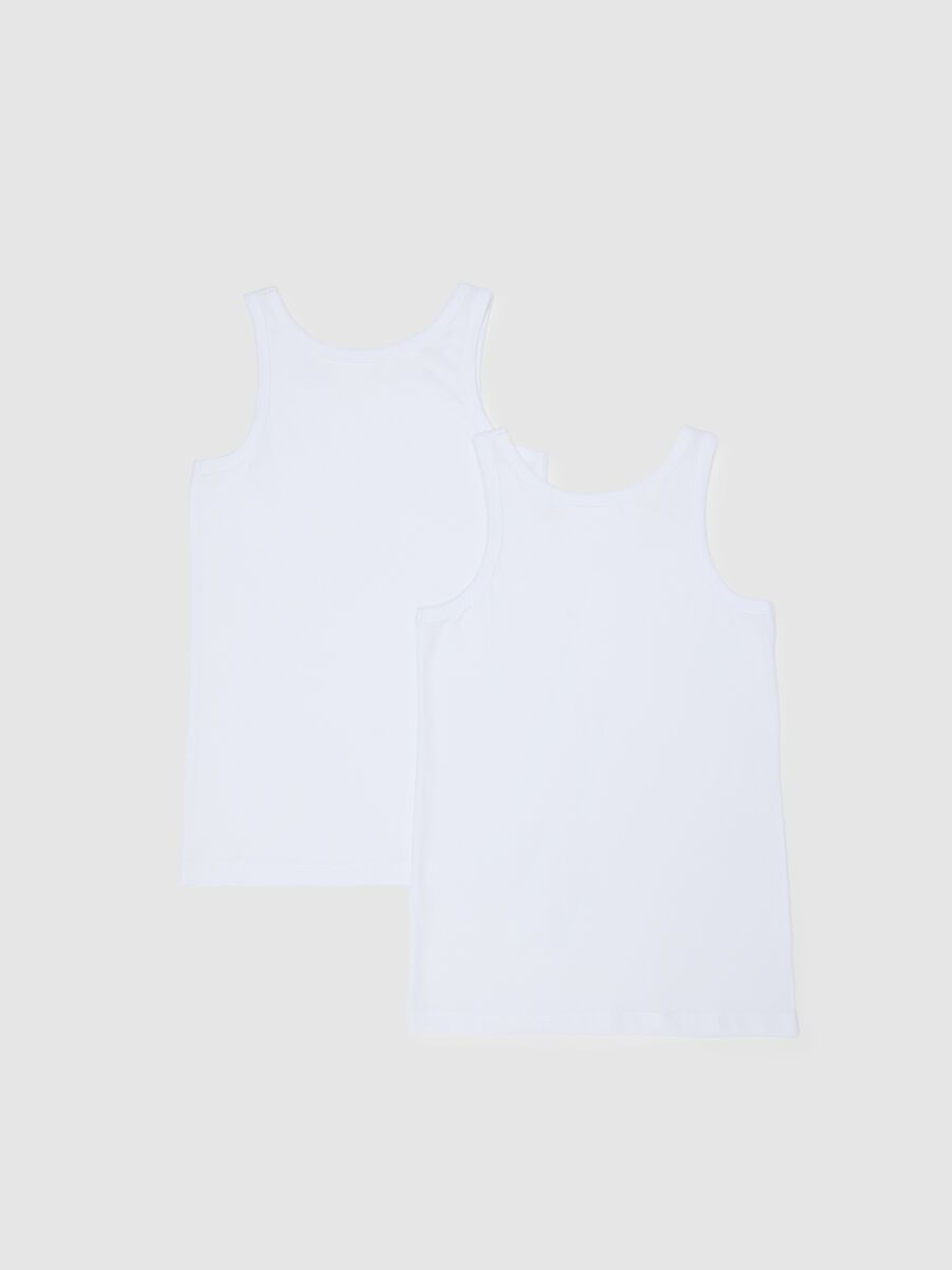 Bipack canottiere bianche da ragazzo in puro cotone regular fit_1