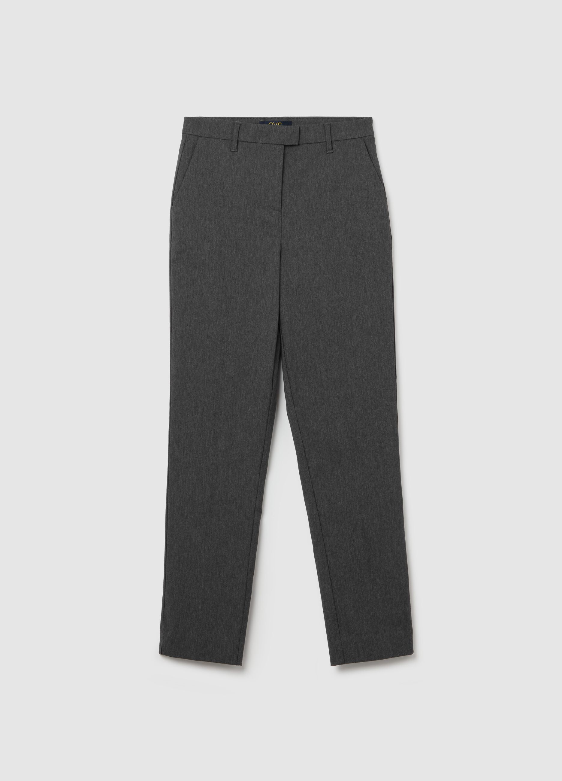 Slim-fit ankle-length chinos