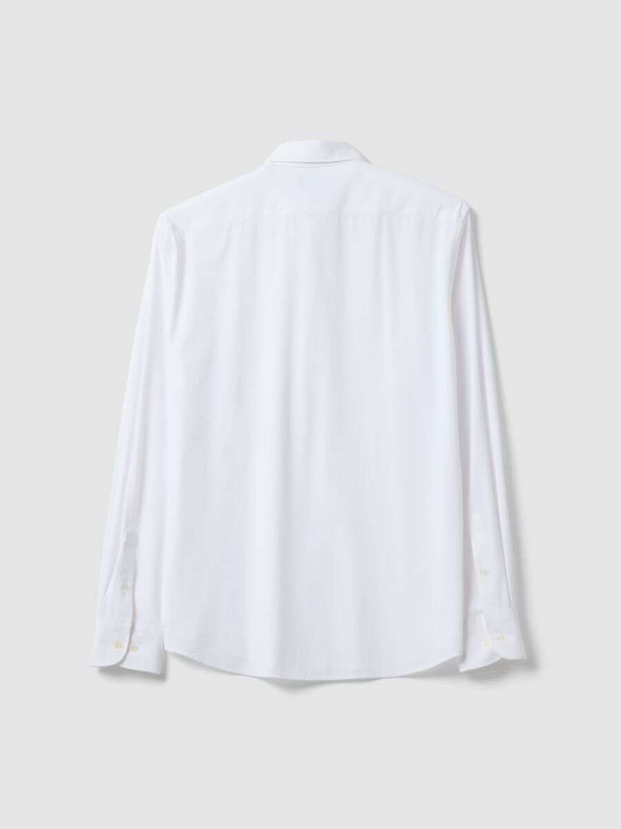 Camicia bianca in tessuto elasticizzato traspirante e 4 Way Stretch slim fit_2