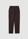 Brown regular fit trousers_4