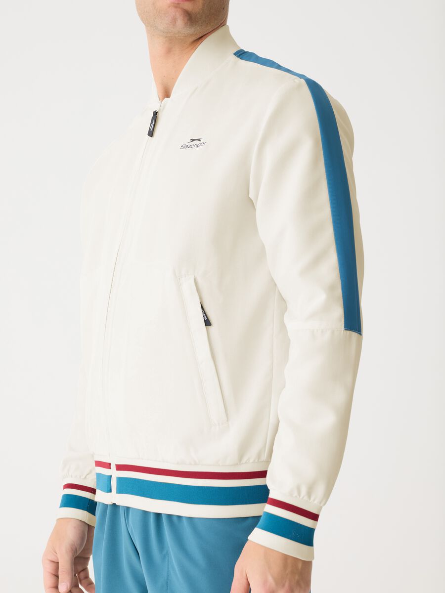 SLAZENGER full-zip sweatshirt with contrasting edging_3