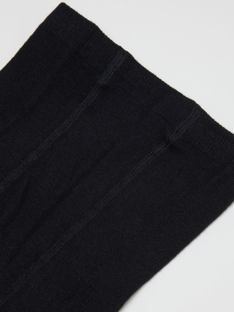 Girls' Black Tights with Bow_2