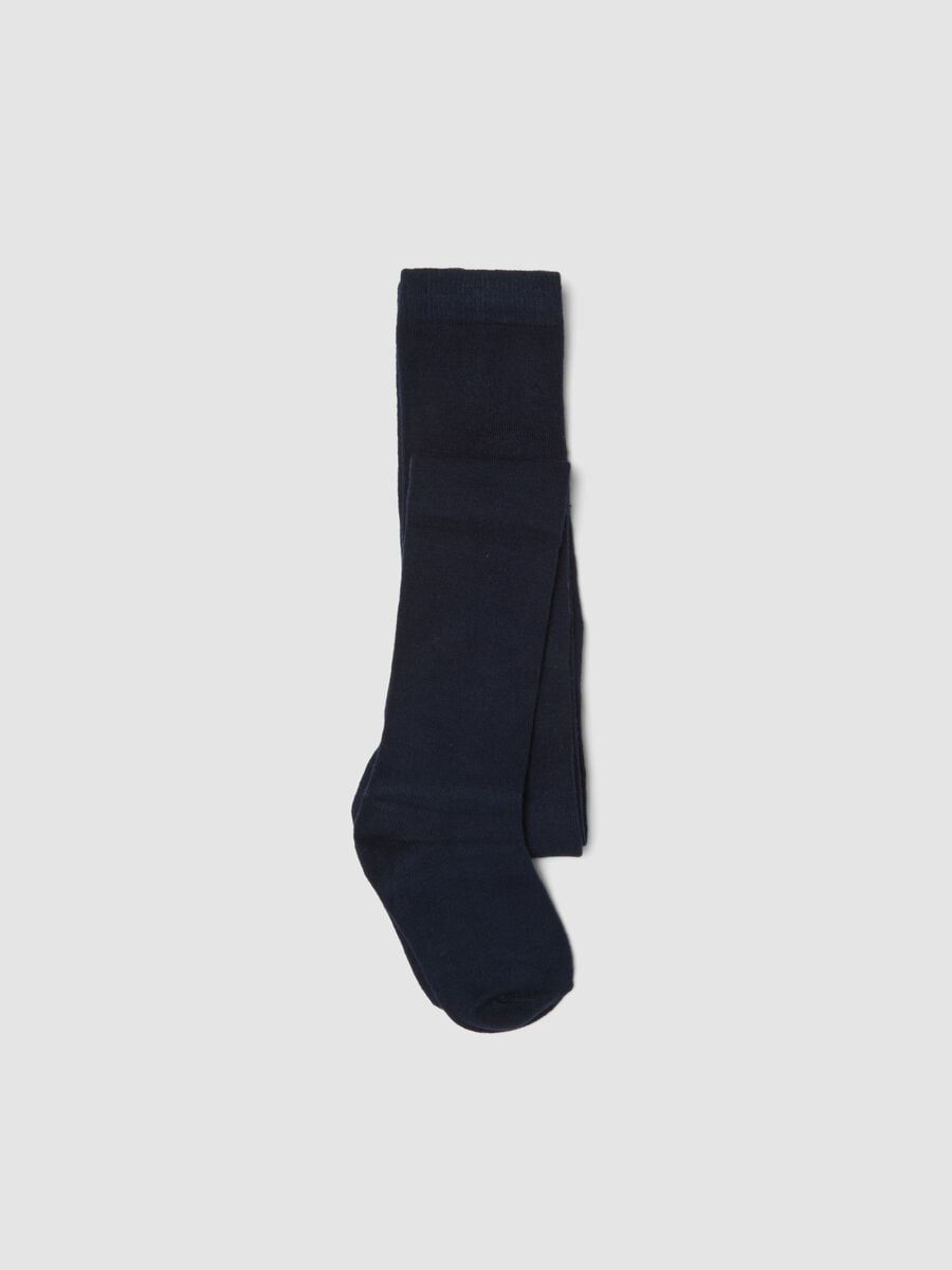 Blue stretch-fabric tights_0