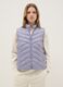 Regular fit padded purple gilet with zip_0