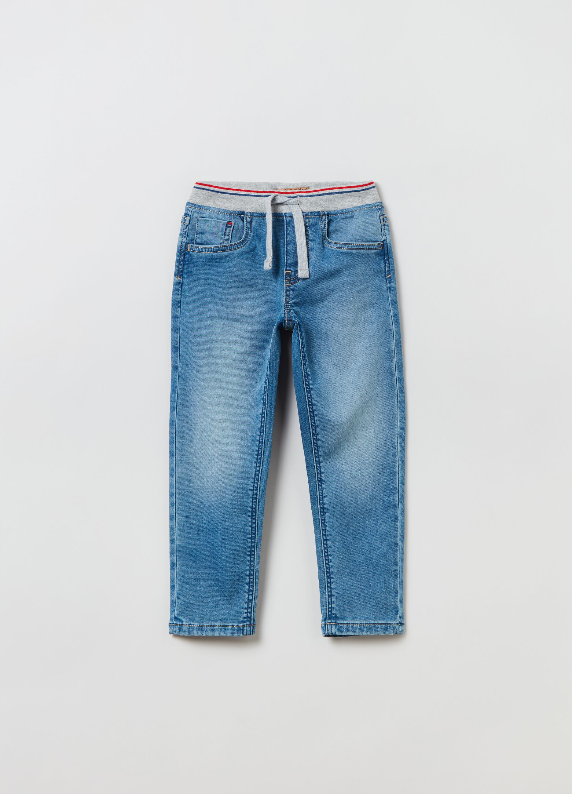 Joggers tapered fit in denim